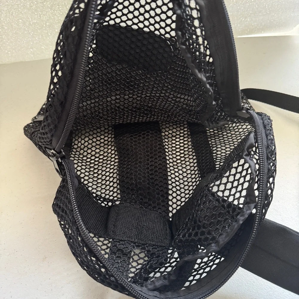 Black Mesh Backpack